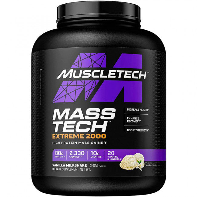 Mass-Tech Extreme 2000, Vanilla Milkshake - 2720g - Vitax.ro