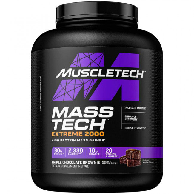 Mass-Tech Extreme 2000, Triple Chocolate Brownie - 3180g - Vitax.ro
