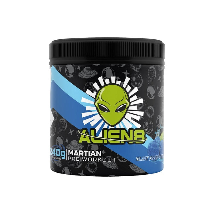 Martian Pre-Workout, Blue Raspberry - 240g - Vitax.ro
