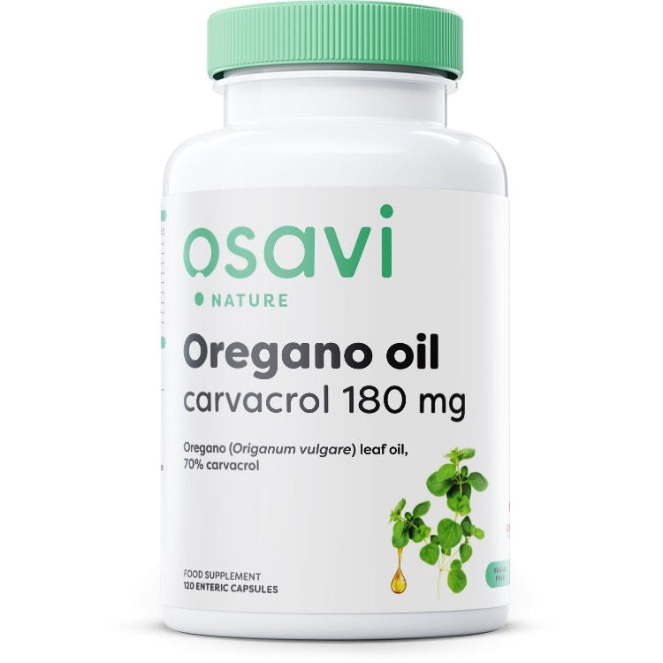 Oregano Oil Carvacrol, 180mg - 120 enteric caps - Vitax.ro