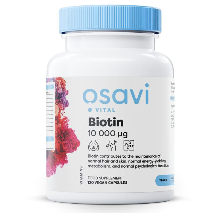 Biotin, 10 000mcg - 120 vegan caps - Vitax.ro