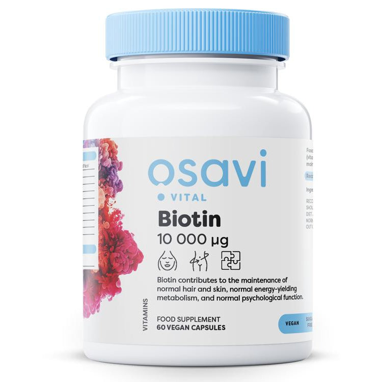Biotin, 10 000mcg - 60 vegan caps - Vitax.ro