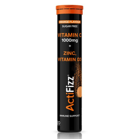 ActiFizz Vitamin C, 1000mg with Zinc & Vitamin D, Orange - 20 tabs - Vitax.ro