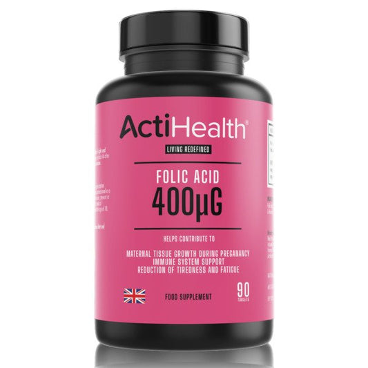 ActiHealth Folic Acid, 400mcg - 90 tabs - Vitax.ro
