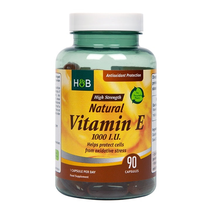 Natural Vitamin E, 1000 IU - 90 caps - Vitax.ro