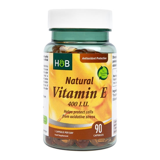 Natural Vitamin E, 400 IU - 90 caps - Vitax.ro