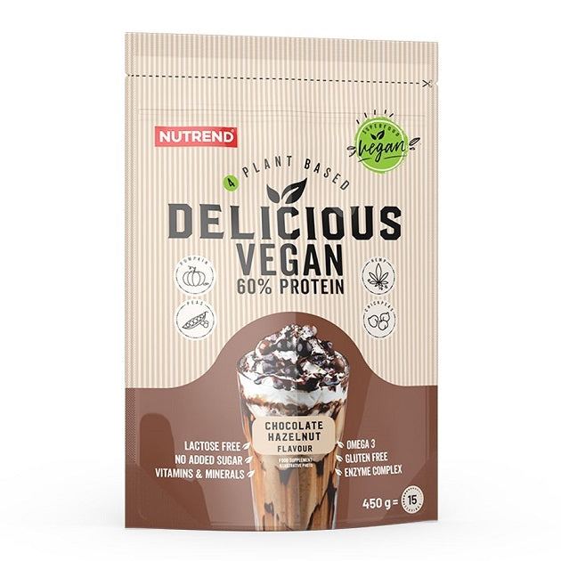 Delicious Vegan, Chocolate Hazelnut - 450g - Vitax.ro