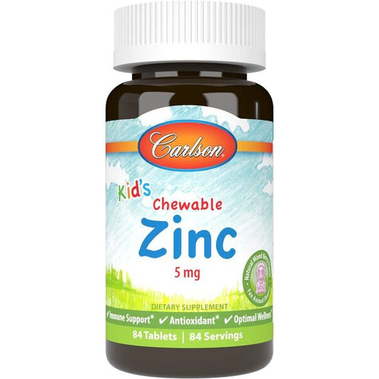 Kid's Chewable Zinc, Natural Mixed Berry - 84 tabs - Vitax.ro