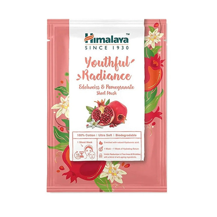 Youthful Radiance Edelweiss & Pomegranate Sheet Mask - 30 ml. - Vitax.ro
