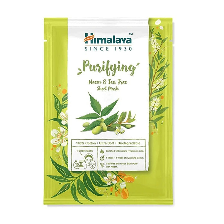 Purifying Neem & Tea Tree Sheet Mask - 30 ml. - Vitax.ro
