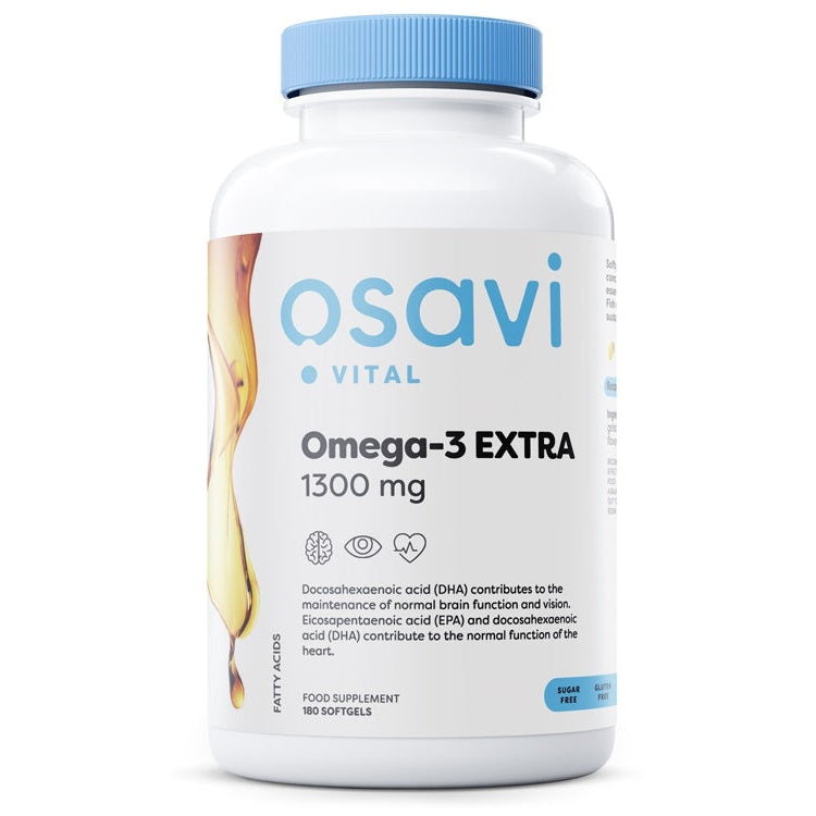 Omega-3 Extra, 1300mg (Lemon) - 180 softgels - Vitax.ro