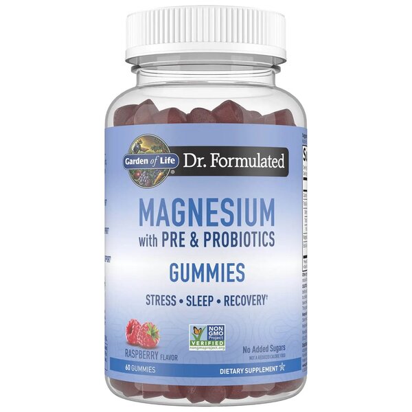 Dr. Formulated Magnesium with Pre & Probiotics Gummies, Raspberry - 60 gummies - Vitax.ro