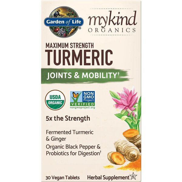 Mykind Organics Maximum Strength Turmeric - 30 vegan tabs - Vitax.ro