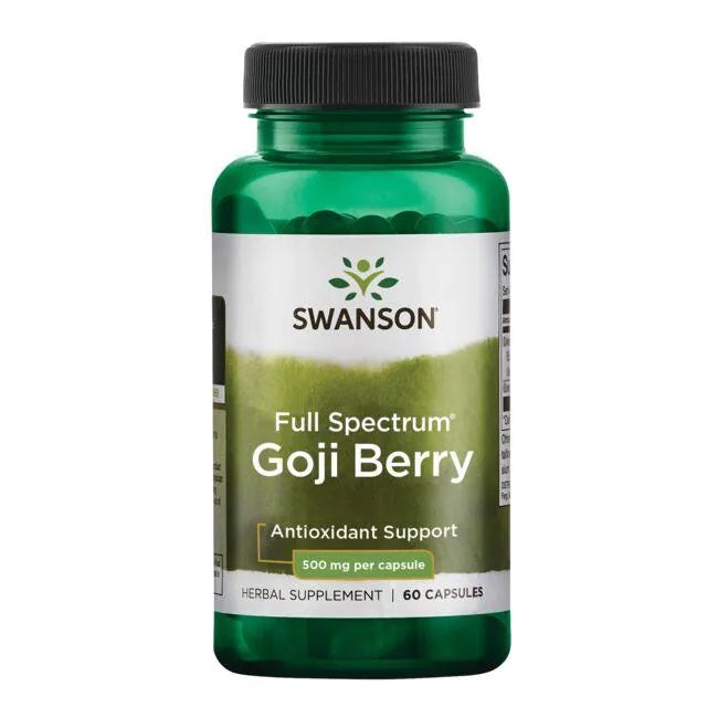 Full Spectrum Goji Berry, 500mg - 60 caps - Vitax.ro