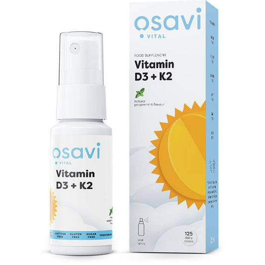 Vitamin D3 + K2 Oral Spray, Peppermint - 25 ml. - Vitax.ro