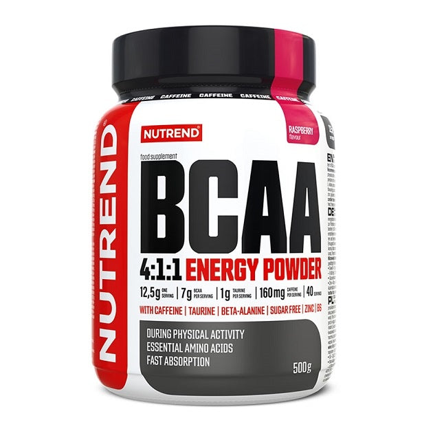 BCAA 4:1:1 Energy Powder, Raspberry - 500g - Vitax.ro