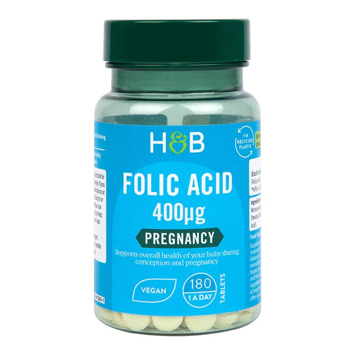 Folic Acid, 400mcg - 180 tabs - Vitax.ro