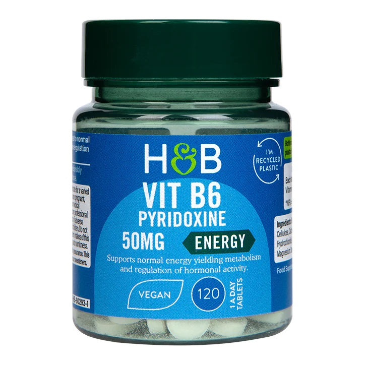 Vitamin B6, 50mg - 120 tabs - Vitax.ro