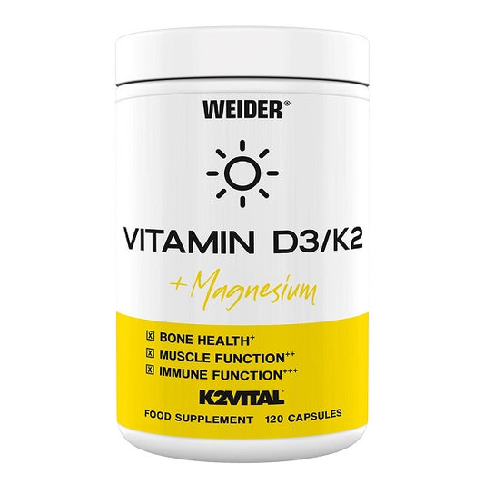 Vitamin D3/K2 + Magnesium - 120 caps - Vitax.ro