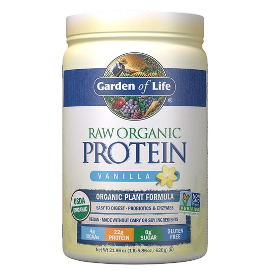 Raw Organic Protein, Vanilla - 620g - Vitax.ro
