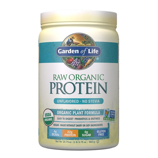 Raw Organic Protein, Unflavored - 560g - Vitax.ro