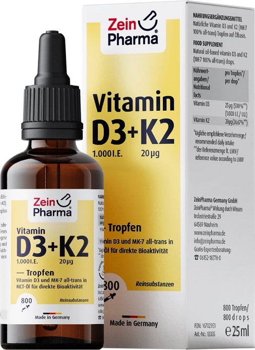 Vitamin D3 + K2 - 25 ml. - Vitax.ro