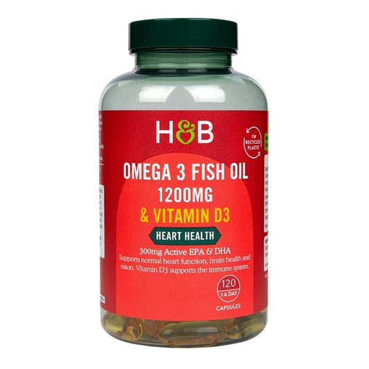 Omega 3 Fish Oil 1200mg & Vitamin D3 - 120 caps - Vitax.ro