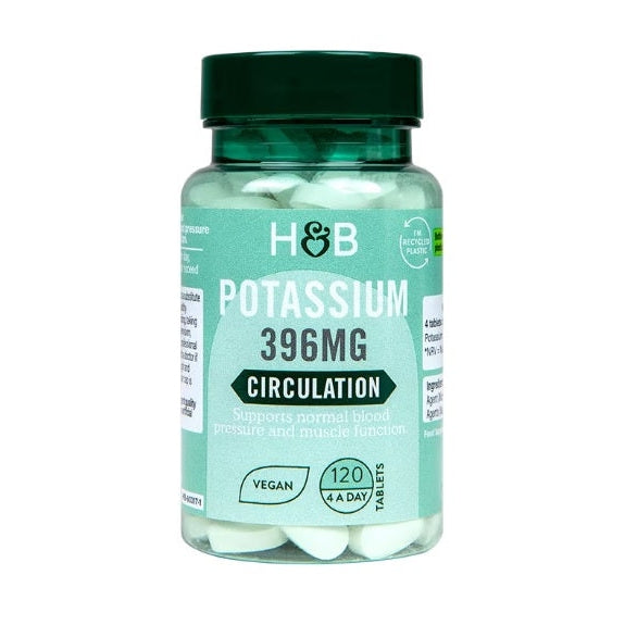 Potassium, 396mg - 120 vegan tabs - Vitax.ro