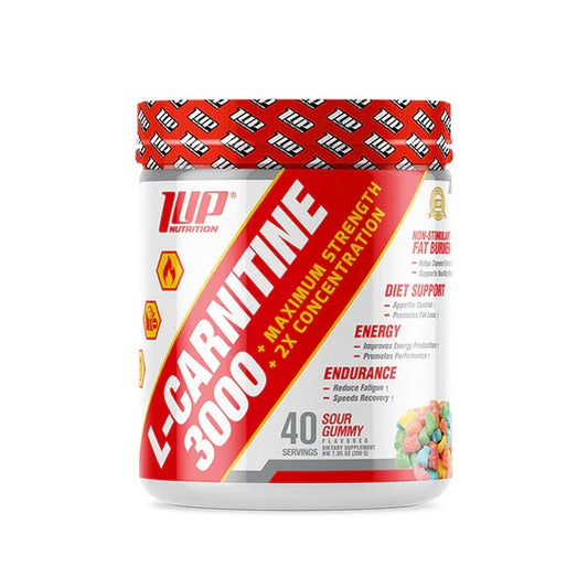 L-Carnitine 3000 Powder, Sour Gummy - 200g - Vitax.ro