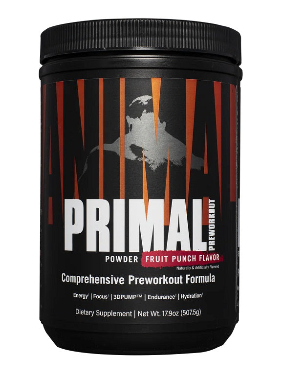 Animal Primal Preworkout Powder, Fruit Punch - 507g - Vitax.ro