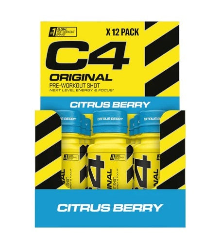 C4 Original Pre-Workout Shot, Citrus Berry - 12 x 60 ml. - Vitax.ro