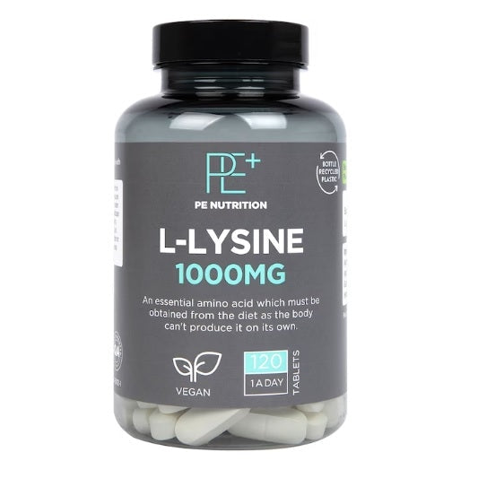 PE Nutrition L-Lysine, 1000mg - 120 vegan tabs - Vitax.ro