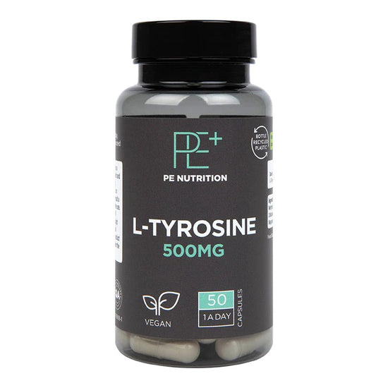 PE Nutrition L-Tyrosine, 500mg - 50 vcaps - Vitax.ro