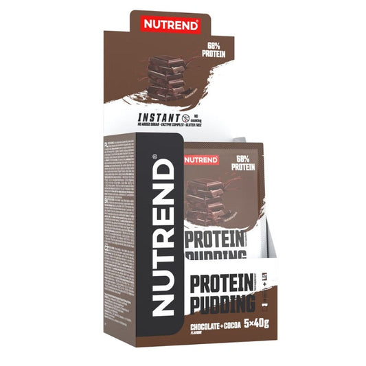 Protein Pudding, Chocolate + Cocoa - 5 x 40g - Vitax.ro