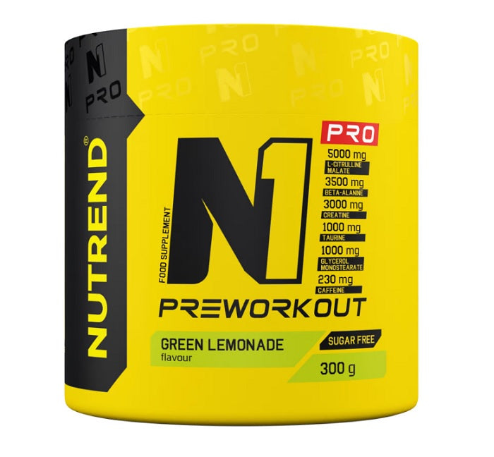 N1 Pro Pre-Workout, Green Lemonade - 300g - Vitax.ro