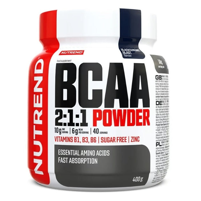 BCAA 2:1:1 Powder, Blackcurrant Blast - 400g - Vitax.ro