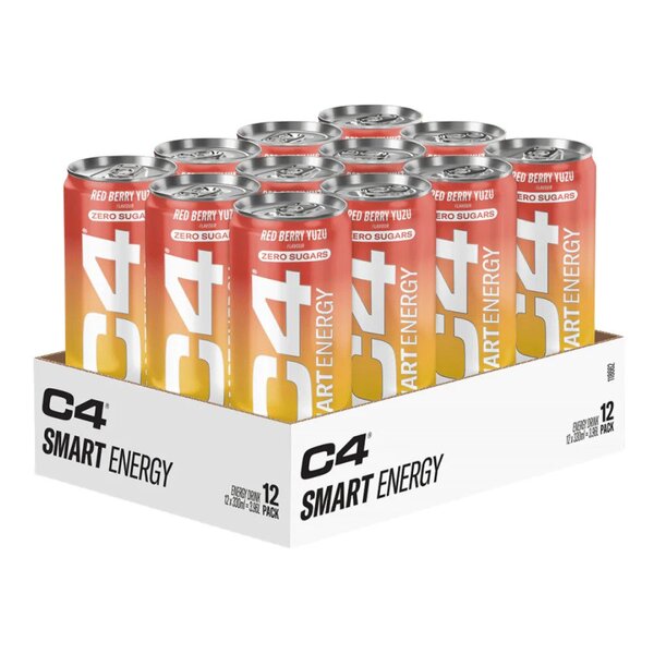 C4 Smart Energy, Red Berry Yuzu - 12 x 330 ml. - Vitax.ro