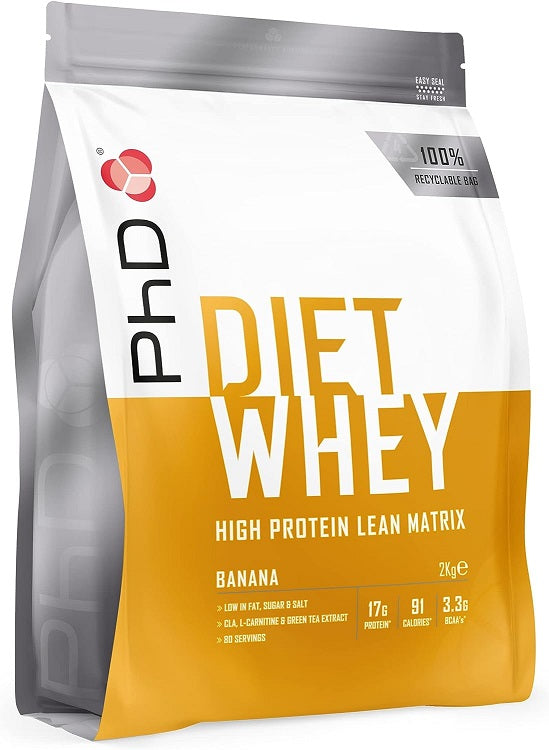 Diet Whey, Banana - 2000g - Vitax.ro