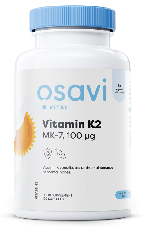Vitamin K2 MK-7, 100mcg - 120 softgels - Vitax.ro