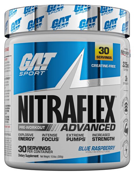 Nitraflex Advanced, Blue Raspberry - 300g - Vitax.ro