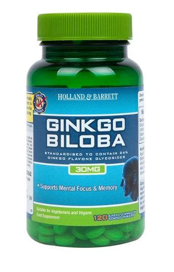 Ginkgo Biloba, 30mg - 120 caplets - Vitax.ro