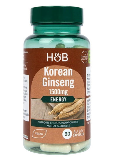 Korean Ginseng, 1500mg - 90 vcaps - Vitax.ro