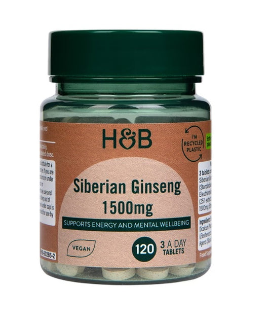 Siberian Ginseng, 1500mg - 120 vegan tablets - Vitax.ro