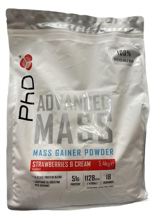 Advanced Mass, Strawberries & Cream - 5400g - Vitax.ro