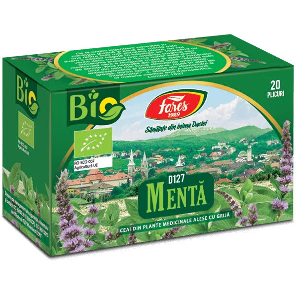 Menta BIO, Fares, 20 Pliculete - Vitax.ro