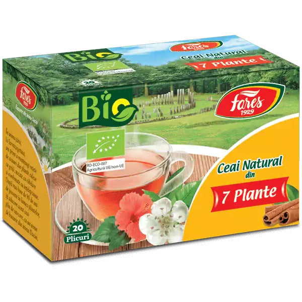 Natural din 7 Plante BIO, Fares, 20 Plicuri - Vitax.ro
