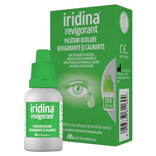 Picaturi Oculare Revigorante si Calmante, Iridina, 10ml - Vitax.ro