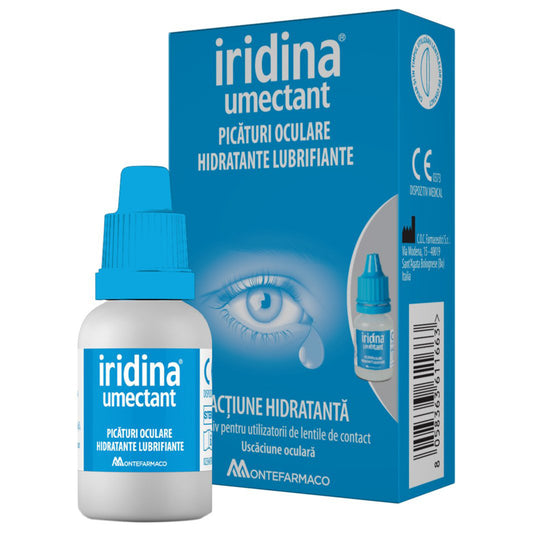 Picaturi Oculare Hidratante si Lubrifiante, Umectant, Iridina, 10ml - Vitax.ro