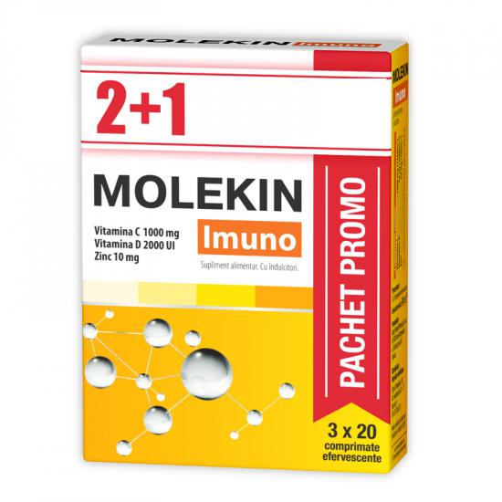 Molekin Imuno, Zdrovit, 40 + 20 (Gratis) Comprimate Efervescente - Vitax.ro