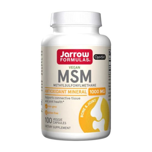 MSM (Methyl-Sulfonyl-Methane Sulfur), 1000mg - 100 vcaps - Vitax.ro